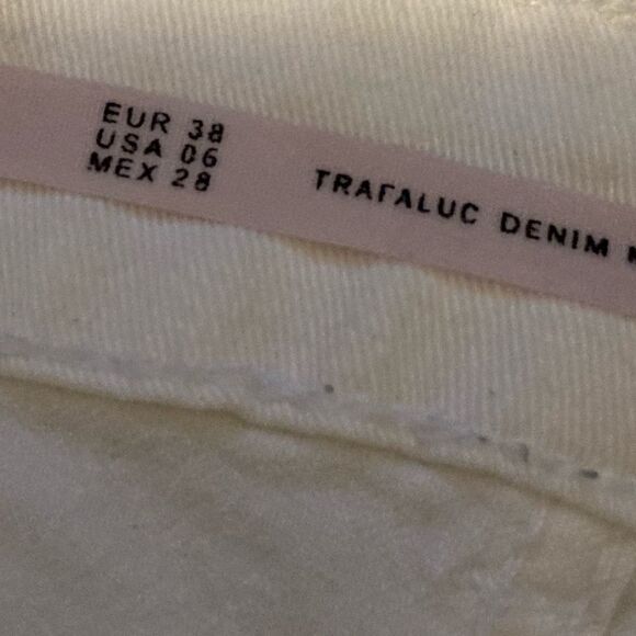 Zara High Rise white jeans Size 6 - Picture 6 of 6